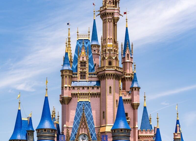 Cinderella Castle at Walt Disney World, a quintessential fairytale landmark in Florida.