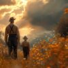 father and son, father, family, son, dad, love, parent, together, boy, happy, nature, walking, ai generated, father and son, father and son, father and son, father and son, father and son, father, son