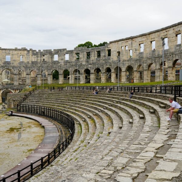 Explore the historic Pula Arena, a well-preserved ancient Roman amphitheater in Croatia.