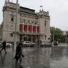 Narodno pozorište, Trg Republike, jesen, Beograd, kiša