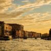 italy, grand canal, sunset, venice, venice grand canal, nature, landmark, channel