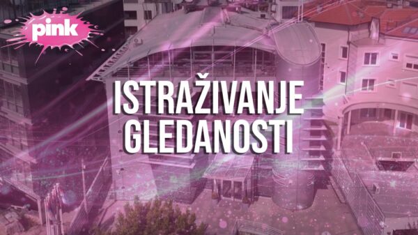 Televizija Pink najgledanija komercijalna televizija u Srbiji prema merenju gledanosti